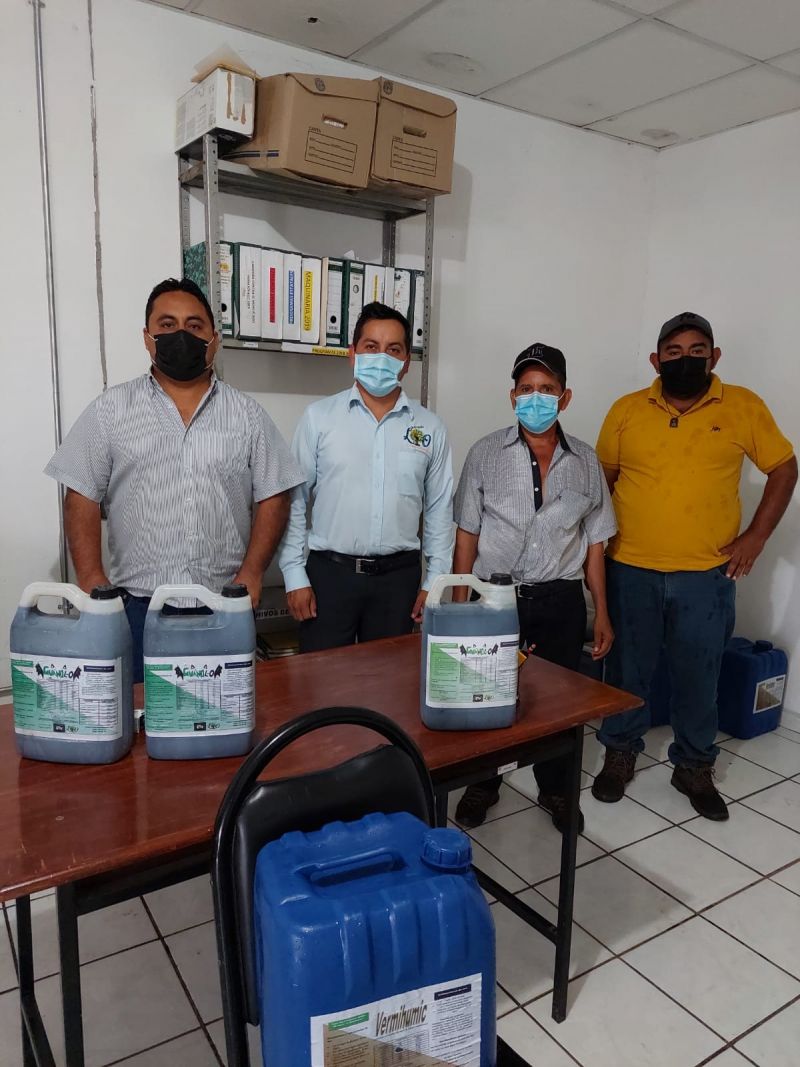 Insumos orgánicos en la agricultura del municipio.