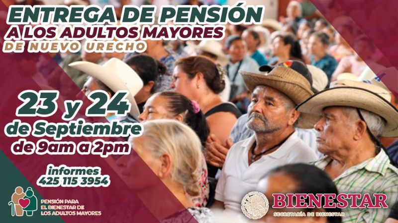 PAGO DE PENSION A ADULTOS MAYORES